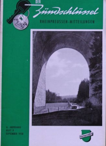 Rheinpreussen "Der Zuendschluessel" Gasstation-Magazine 1958 (7656)
